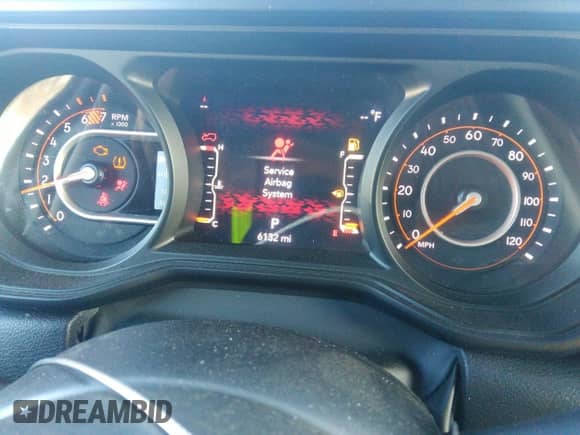 2024 Jeep Wrangler Sport S with VIN 1C4PJXDG3RW266909, listed as a IAAI auction lot 41242792 with 6,132 mi miles and . Bid and sale history available at DreamBid. Image 7.