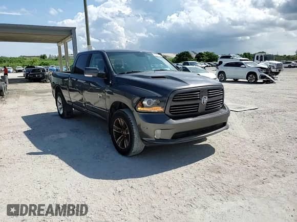 2017 Ram 1500 Sport with VIN 1C6RR7UT7HS737178, listed as a Copart auction lot 64963255 with 123,279 mi miles and Salvage title. Bid and sale history available at DreamBid. Image 13.