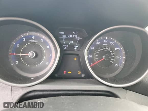 2013 Hyundai Elantra GLS z VIN KMHDH4AE8DU755919, wystawiony jako Copart lot #43276835 z przebiegiem 120 178 mil mil oraz Szkoda całkowita • Salvage title. Historia ofert i sprzedaży dostępna na DreamBid. Obrazek 9.