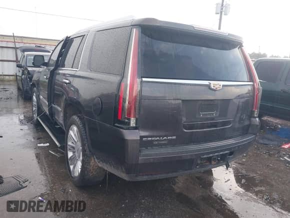 2016 Cadillac Escalade Platinum with VIN 1GYS4DKJ0GR428242, listed as a IAAI auction lot 43056554 with 99,211 mi miles and . Bid and sale history available at DreamBid. Image 3.
