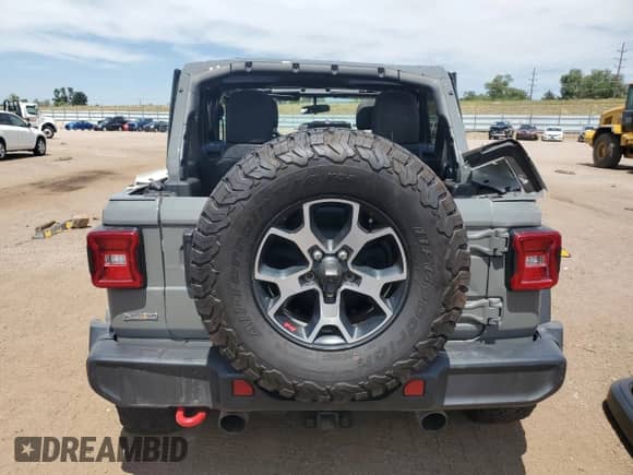 2021 Jeep Wrangler Unlimited Rubicon with VIN 1C4HJXFG0MW710466, listed as a Copart auction lot 67304625 with 52,508 mi miles and Salvage title. Bid and sale history available at DreamBid. Image 6.
