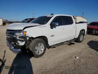 2024 Chevrolet Silverado 1500 LT z VIN 3GCPACEK2RG220689, wystawiony jako Copart lot #41520095 z przebiegiem Nie podano mil oraz Szkoda całkowita • Salvage title. Historia ofert i sprzedaży dostępna na DreamBid. Obrazek 1.