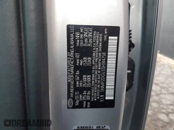 2025 Hyundai Santa Fe SEL z VIN 5NMP2DGL5SH144758, wystawiony jako Copart lot #84902635 z przebiegiem 7 865 mil mil oraz Szkoda całkowita • Salvage title. Historia ofert i sprzedaży dostępna na DreamBid. Obrazek 13.