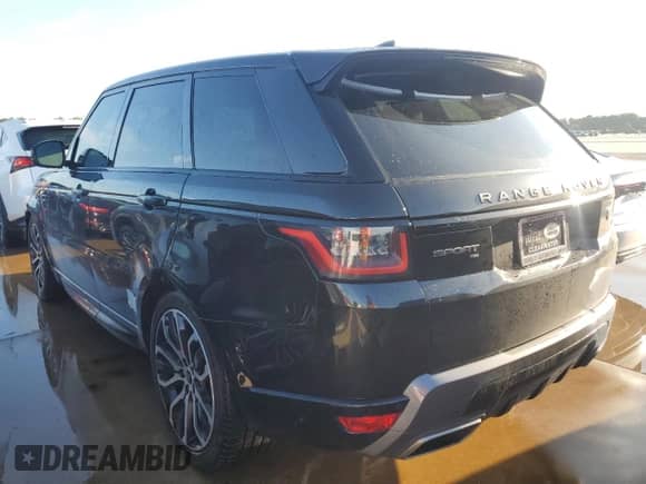 2021 Land Rover Range Rover Sport HSE Silver Edition with VIN SALWR2SU7MA749687, listed as a Copart auction lot 73748404 with Not provided miles and Non repairable. Bid and sale history available at DreamBid. Image 2.