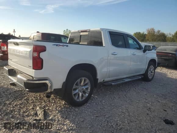 2019 Chevrolet Silverado 1500 LTZ with VIN 1GCUYGED8KZ215770, listed as a Copart auction lot 83820375 with Not provided miles and Salvage title. Bid and sale history available at DreamBid. Image 3.