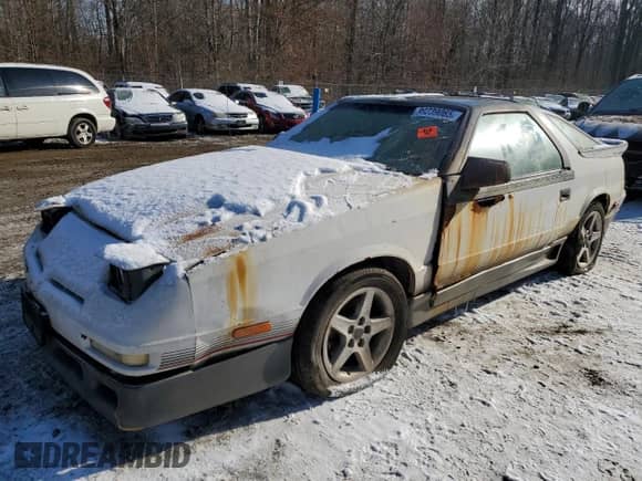 1989 Dodge Daytona with VIN 1B3XG74A5KG113363, listed as a Copart auction lot 88239065 with 209,485 mi miles and Salvage title. Bid and sale history available at DreamBid. Image 1.