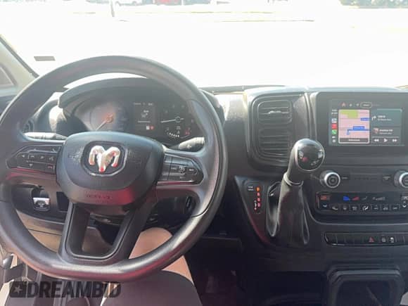 2023 Ram ProMaster Cargo with VIN 3C6LRVDGXPE535305, listed as a Copart auction lot 86471745 with 57,150 mi miles and Clean title. Bid and sale history available at DreamBid. Image 9.