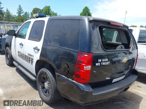 2013 Chevrolet Tahoe Commercial with VIN 1GNLC2E00DR337995, listed as a IAAI auction lot 42213635 with Not provided miles and . Bid and sale history available at DreamBid. Image 3.