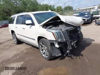 2015 Cadillac Escalade ESV Premium with VIN 1GYS4TKJ6FR540780, listed as a IAAI auction lot 42591935 with 158,289 mi miles and . Bid and sale history available at DreamBid. Image 1.