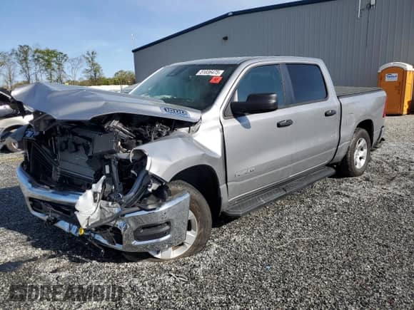 2025 Ram 1500 Tradesman with VIN 1C6RRFGG3SN599685, listed as a Copart auction lot 51036475 with 6,625 mi miles and Non repairable. Bid and sale history available at DreamBid. Image 1.