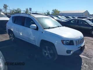 2016 Jeep Compass Latitude with VIN 1C4NJCEA3GD806715, listed as a IAAI auction lot 43443581 with 106,942 mi miles and . Bid and sale history available at DreamBid. Image 1.