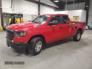 2023 Ram 1500 Tradesman with VIN 1C6RRFCG9PN600609, listed as a Copart auction lot 71037664 with 36,105 mi miles and Salvage title. Bid and sale history available at DreamBid. Image 1.