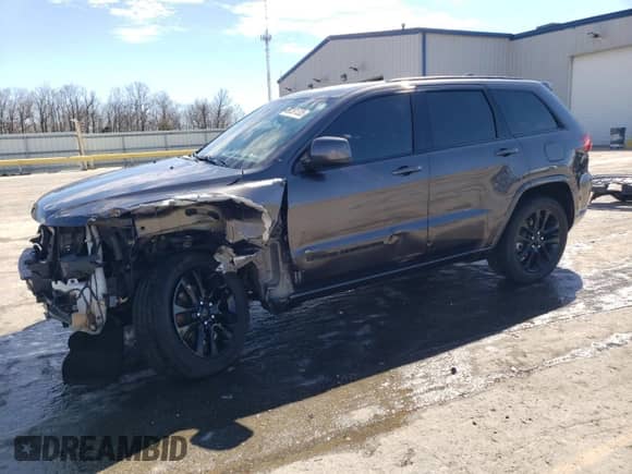 2021 Jeep Grand Cherokee Laredo E z VIN 1C4RJFAG0MC647523, wystawiony jako Copart lot #50381335 z przebiegiem 74 615 mil mil oraz Szkoda całkowita • Salvage title. Historia ofert i sprzedaży dostępna na DreamBid. Obrazek 1.