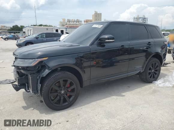 2020 Land Rover Range Rover Sport HST with VIN SALWS2RU8LA879776, listed as a Copart auction lot 57577865 with 71,274 mi miles and Salvage title. Bid and sale history available at DreamBid. Image 1.