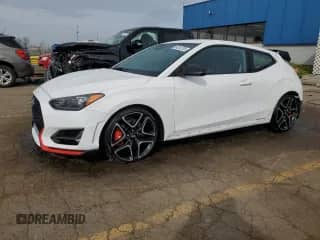 2022 Hyundai Veloster z VIN KMHT36AH1NU013346, wystawiony jako Copart lot #54510735 z przebiegiem 50 303 mil mil oraz Szkoda całkowita • Salvage title. Historia ofert i sprzedaży dostępna na DreamBid. Obrazek 1.