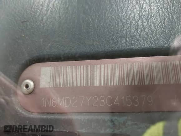 2003 Nissan Frontier SVE with VIN 1N6MD27Y23C415379, listed as a IAAI auction lot 42596615 with 145,621 mi miles and . Bid and sale history available at DreamBid. Image 9.