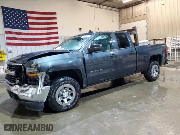 2017 Chevrolet Silverado 1500 Work Truck with VIN 1GCVKNEH8HZ194991, listed as a Copart auction lot 46935815 with 98,258 mi miles and Salvage title. Bid and sale history available at DreamBid. Image 1.