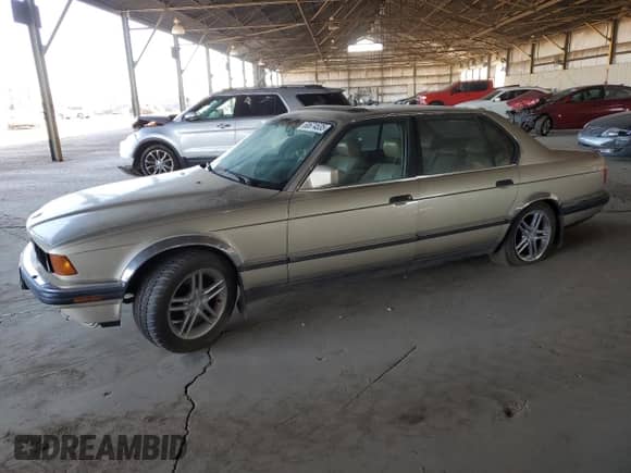 1989 BMW 7 Series with VIN WBAGC4319K3317114, listed as a Copart auction lot 60674535 with Not provided miles and Clean title. Bid and sale history available at DreamBid. Image 1.