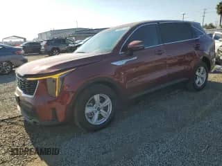 2025 Kia Sorento LX with VIN 5XYRG4JC0SG367223, listed as a Copart auction lot 68381115 with 3,839 mi miles and Salvage title. Bid and sale history available at DreamBid. Image 1.