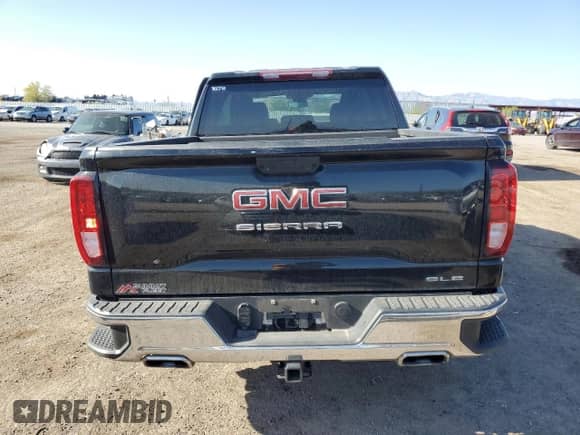 2023 GMC Sierra 1500 SLE with VIN 3GTUUBED7PG271544, listed as a Copart auction lot 51834025 with 38,205 mi miles and Salvage title. Bid and sale history available at DreamBid. Image 6.