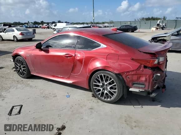 2017 Lexus RC 300 with VIN JTHSM5BCXH5003177, listed as a Copart auction lot 44619945 with 84,614 mi miles and Salvage title. Bid and sale history available at DreamBid. Image 2.
