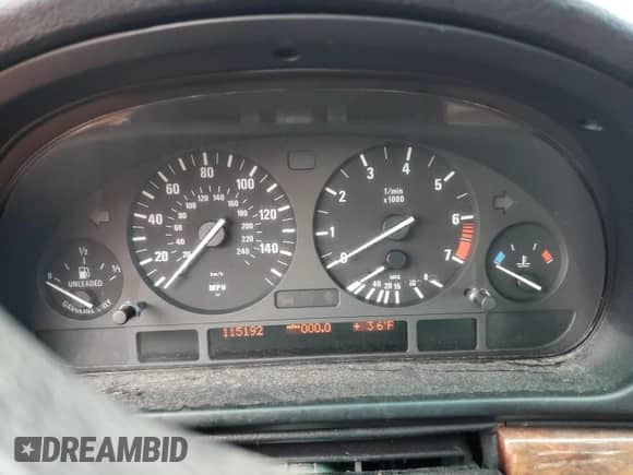 2002 BMW 5 Series 530i with VIN WBADT53492CE92971, listed as a Copart auction lot 85592254 with 115,192 mi miles and Salvage title. Bid and sale history available at DreamBid. Image 9.