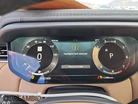 2024 Land Rover Range Rover Sport SE with VIN SAL1P9EU3RA174175, listed as a Copart auction lot 63119725 with 12,488 mi miles and Salvage title. Bid and sale history available at DreamBid. Image 9.