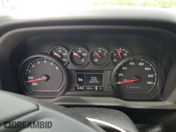 2024 Chevrolet Silverado 1500 Custom Trail Boss with VIN 3GCPDCEK4RG363666, listed as a Copart auction lot 53401795 with 4,336 mi miles and Salvage title. Bid and sale history available at DreamBid. Image 9.
