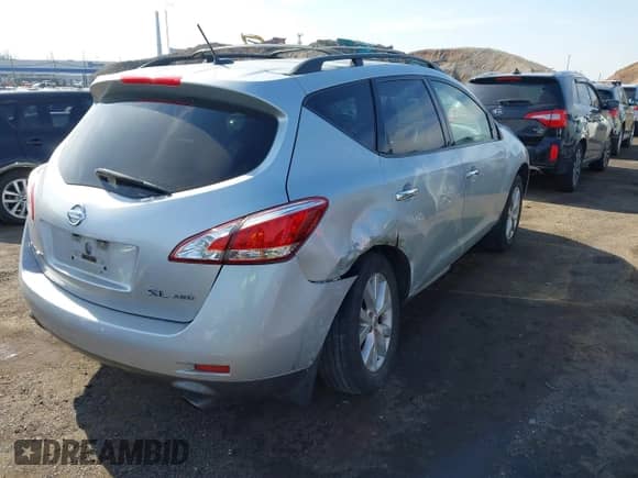 2013 Nissan Murano SL with VIN JN8AZ1MW1DW307537, listed as a IAAI auction lot 41635886 with 151,028 mi miles and . Bid and sale history available at DreamBid. Image 4.