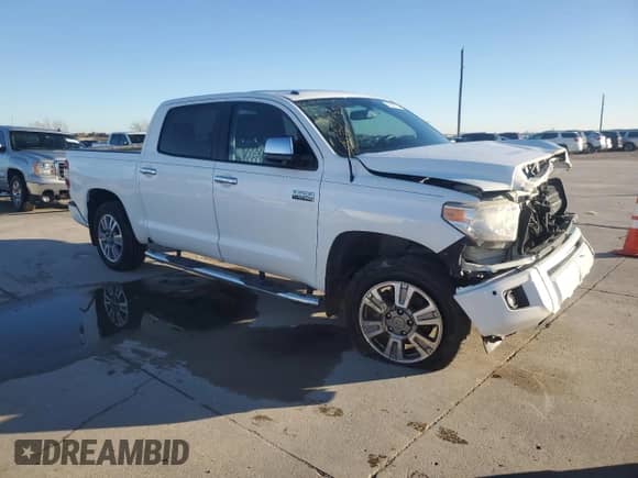 2016 Toyota Tundra Platinum with VIN 5TFGW5F14GX197427, listed as a Copart auction lot 85886124 with Not provided miles and Salvage title. Bid and sale history available at DreamBid. Image 4.