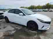 2023 Hyundai Elantra Blue with VIN KMHLM4AJ5PU054781, listed as a Copart auction lot 85584605 with 52,427 mi miles and Salvage title. Bid and sale history available at DreamBid. Image 4.