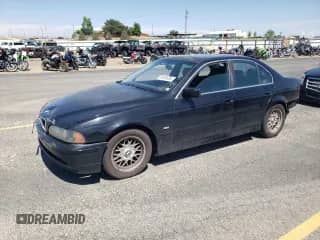 2001 BMW 5 Series 525i with VIN WBADT43401GX20595, listed as a Copart auction lot 59383655 with Not provided miles and Salvage title. Bid and sale history available at DreamBid. Image 1.