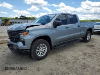 2023 Chevrolet Silverado 1500 Work Truck with VIN 3GCUDAED8PG360484, listed as a Copart auction lot 55282715 with 14,664 mi miles and Salvage title. Bid and sale history available at DreamBid. Image 1.