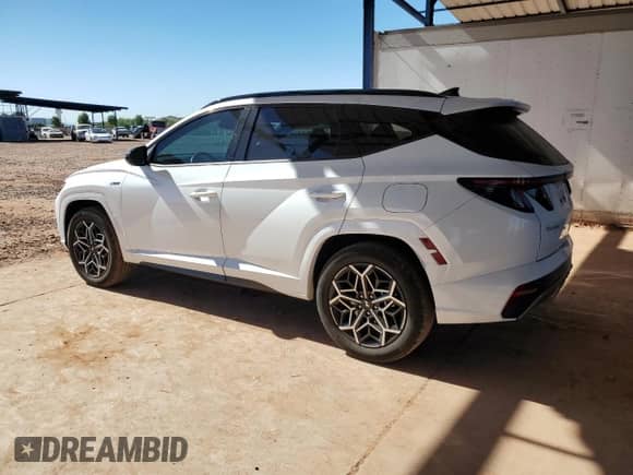 2024 Hyundai Tucson N Line with VIN KM8JFCD13RU158860, listed as a Copart auction lot 87389865 with 25,856 mi miles and Salvage title. Bid and sale history available at DreamBid. Image 2.