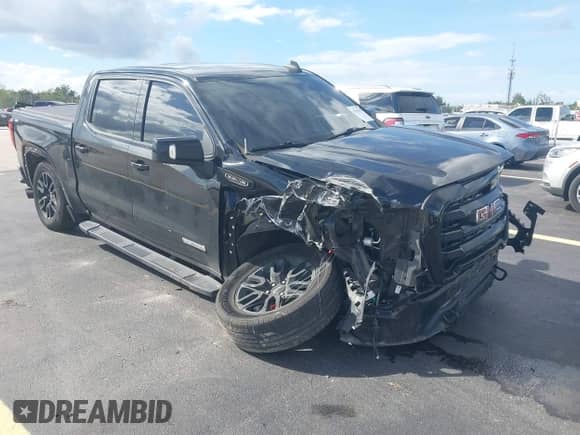 2021 GMC Sierra 1500 Elevation with VIN 3GTP8CED7MG177165, listed as a IAAI auction lot 43292357 with 57,001 mi miles and . Bid and sale history available at DreamBid. Image 1.