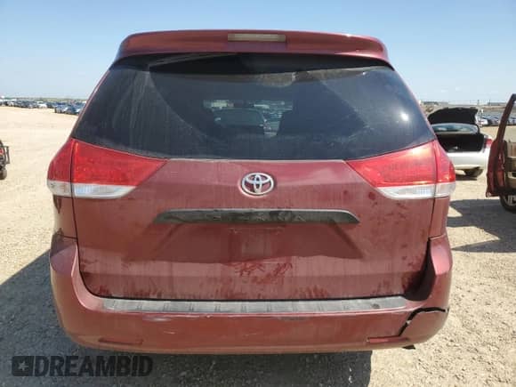 2012 Toyota Sienna with VIN 5TDZK3DCXCS189720, listed as a Copart auction lot 66879435 with 263,075 mi miles and Salvage title. Bid and sale history available at DreamBid. Image 6.
