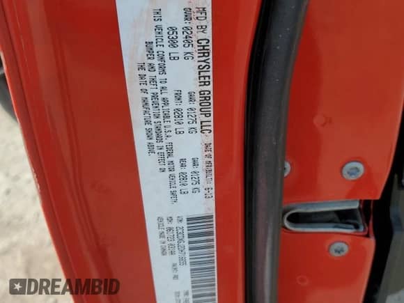 2013 Dodge Charger SRT-8 Super Bee с VIN 2C3CDXGJ2DH716655, выставлен на аукционе Copart как лот 60715015 с пробегом 112 071 миль миль и Чистый • Clean title. История ставок и продаж доступна на DreamBid. Изображение 12.