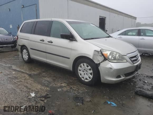 2006 Honda Odyssey LX with VIN 5FNRL38256B014105, listed as a Copart auction lot 56969395 with 144,356 mi miles and Salvage title. Bid and sale history available at DreamBid. Image 4.