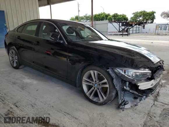 2019 BMW 4 Series 430i xDrive with VIN WBA4J3C52KBL10632, listed as a Copart auction lot 80103005 with 55,301 mi miles and Non repairable. Bid and sale history available at DreamBid. Image 4.