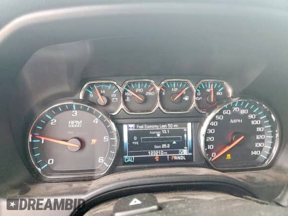 2017 Chevrolet Silverado 1500 LTZ with VIN 3GCUKSEC1HG353039, listed as a Copart auction lot 64611015 with 123,210 mi miles and Salvage title. Bid and sale history available at DreamBid. Image 9.