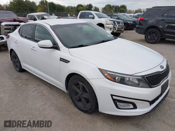 2015 Kia Optima LX z VIN KNAGM4A77F5546924, wystawiony jako IAAI lot #43393812 z przebiegiem 140 717 mil mil oraz . Historia ofert i sprzedaży dostępna na DreamBid. Obrazek 1.