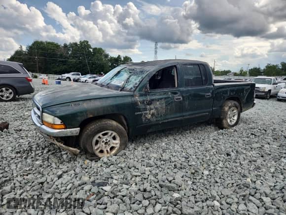 2001 Dodge Dakota Sport with VIN 1B7HL2AX11S287503, listed as a Copart auction lot 65212095 with Not provided miles and Salvage title. Bid and sale history available at DreamBid. Image 1.