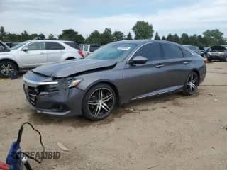 2022 Honda Accord Touring с VIN 1HGCV2F97NA012679, выставлен на аукционе Copart как лот 63695585 с пробегом 26 883 миль миль и Списание • Salvage title. История ставок и продаж доступна на DreamBid. Изображение 1.