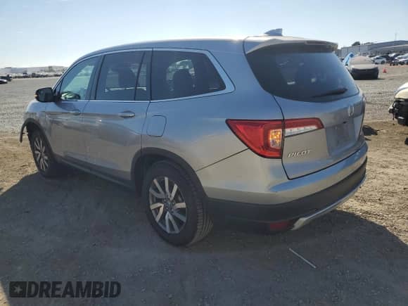 2021 Honda Pilot EX-L with VIN 5FNYF5H58MB018915, listed as a Copart auction lot 63970525 with 109,935 mi miles and Salvage title. Bid and sale history available at DreamBid. Image 2.