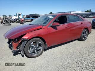 2023 Hyundai Elantra Limited с VIN KMHLN4AJ9PU089191, выставлен на аукционе Copart как лот 69482225 с пробегом 97 705 миль миль и Списание • Salvage title. История ставок и продаж доступна на DreamBid. Изображение 1.