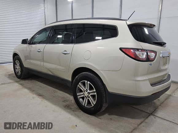 2015 Chevrolet Traverse LT with VIN 1GNKRGKD7FJ361372, listed as a Copart auction lot 84387665 with 195,236 mi miles and Clean title. Bid and sale history available at DreamBid. Image 2.