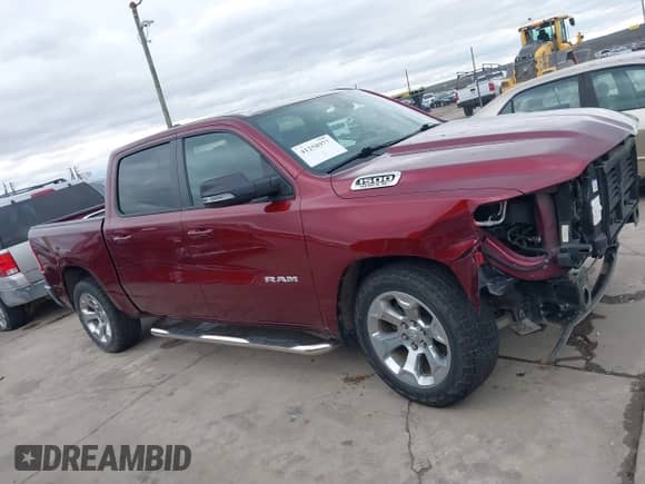 2022 Ram 1500 Big Horn with VIN 1C6RREFT2NN231866, listed as a IAAI auction lot 41258977 with 32,589 mi miles and . Bid and sale history available at DreamBid. Image 14.