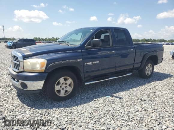 2006 Dodge 1500 Laramie с VIN 1D7HA182X6S638982, выставлен на аукционе Copart как лот 71055595 с пробегом 127 505 миль миль и Чистый • Clean title. История ставок и продаж доступна на DreamBid. Изображение 1.