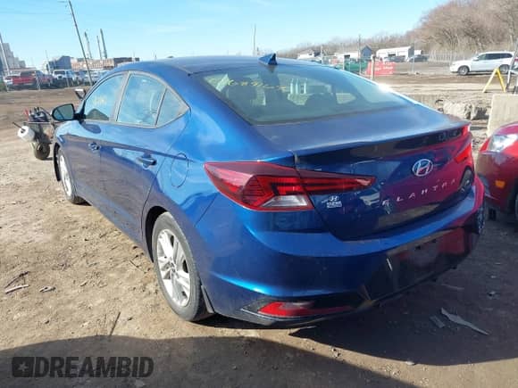 2020 Hyundai Elantra SEL with VIN 5NPD84LF0LH505982, listed as a IAAI auction lot 41689163 with 72,253 mi miles and . Bid and sale history available at DreamBid. Image 3.