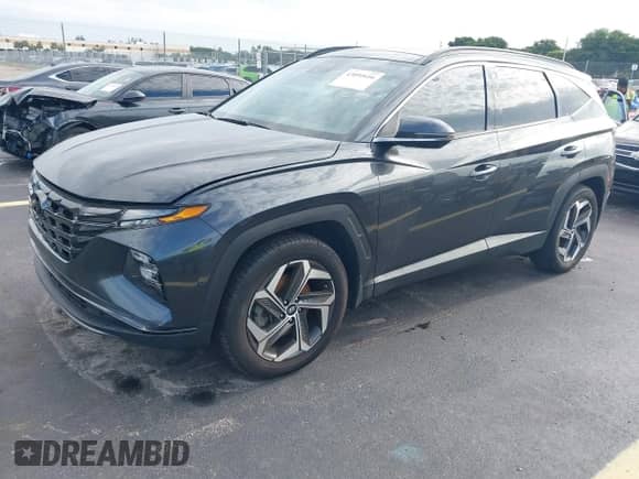 2023 Hyundai Tucson Limited with VIN 5NMJECAE7PH175731, listed as a IAAI auction lot 43091616 with 21,424 mi miles and . Bid and sale history available at DreamBid. Image 2.